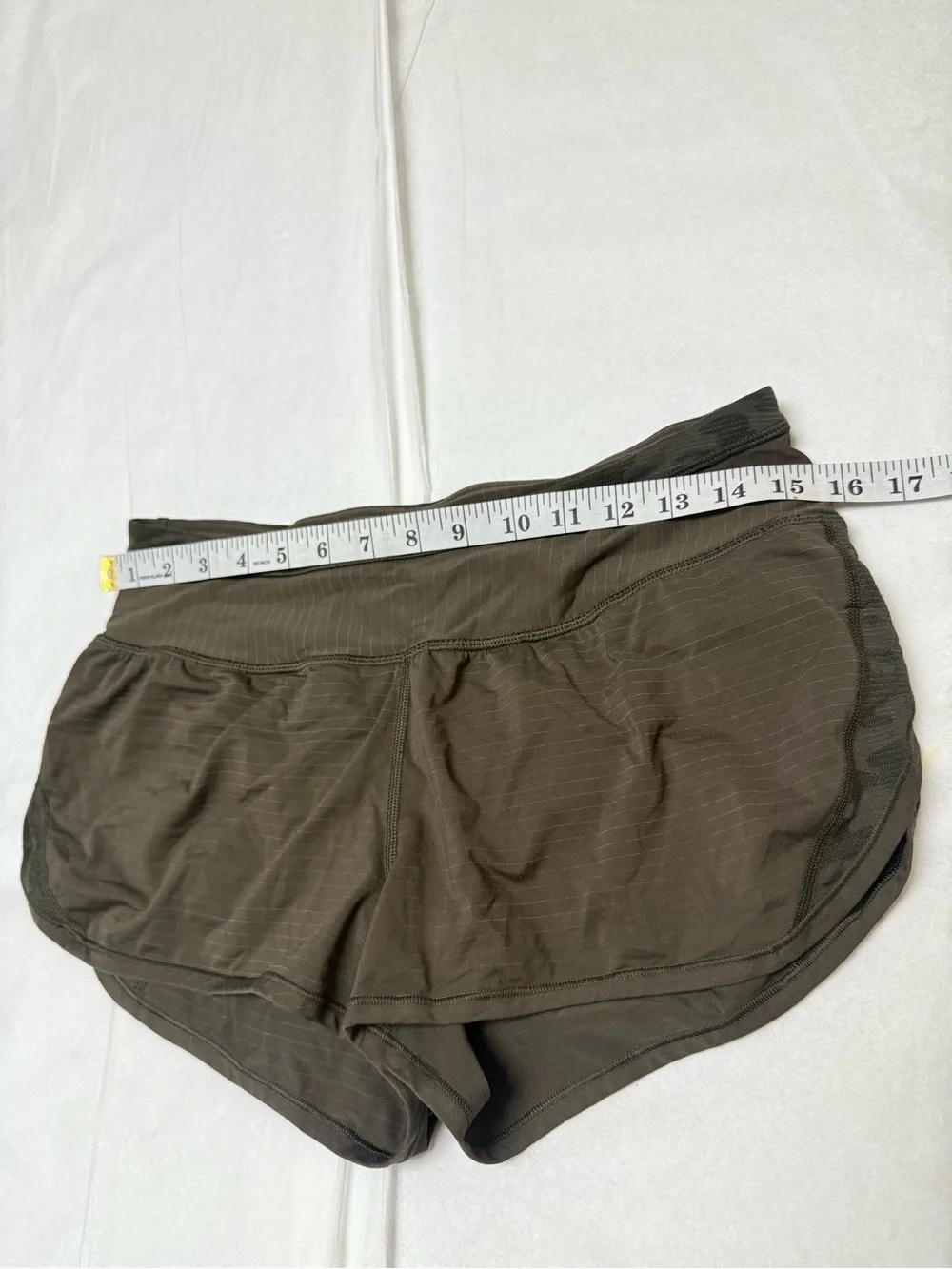 lululemon athletica Speed Up Shorts in a dark earth or olive green 🟢